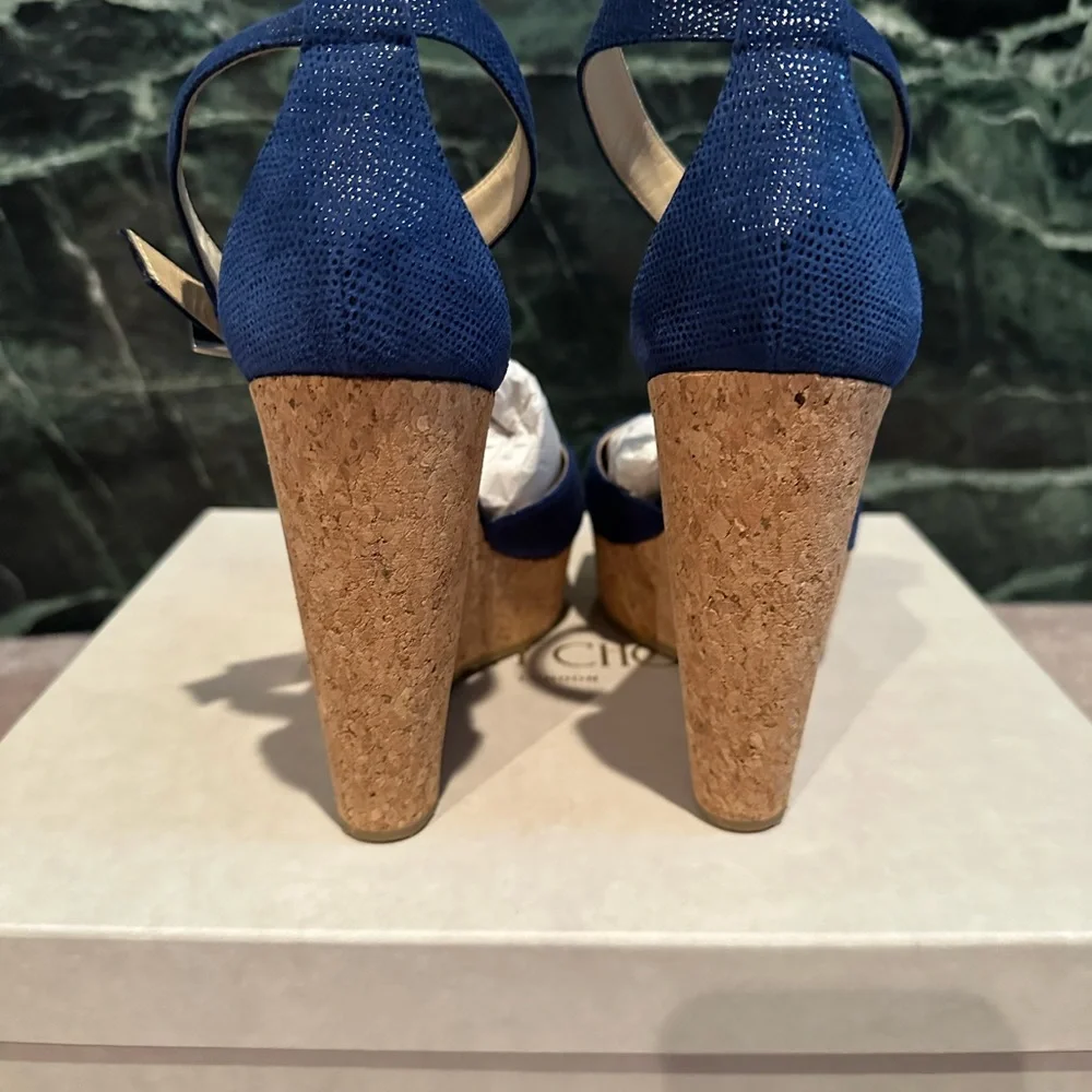 Jimmy Choo Pela Wedge in Cosmo speckled leather - Picture 5 of 10